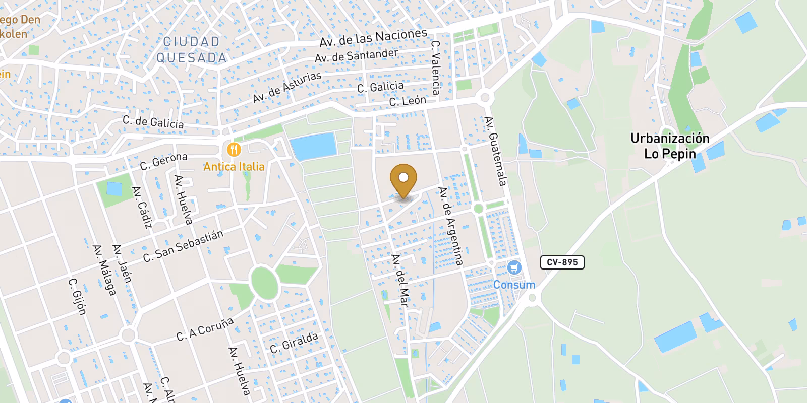 Map — Compact 3-bed villa in Ciudad Quesada, Rojales