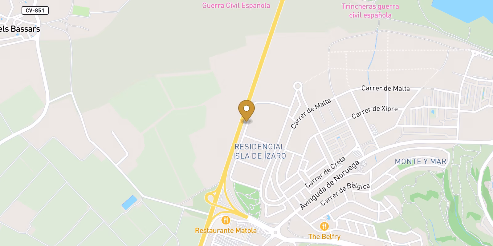 Map — Gran Alacant townhouses in Gran Alacant with live price block