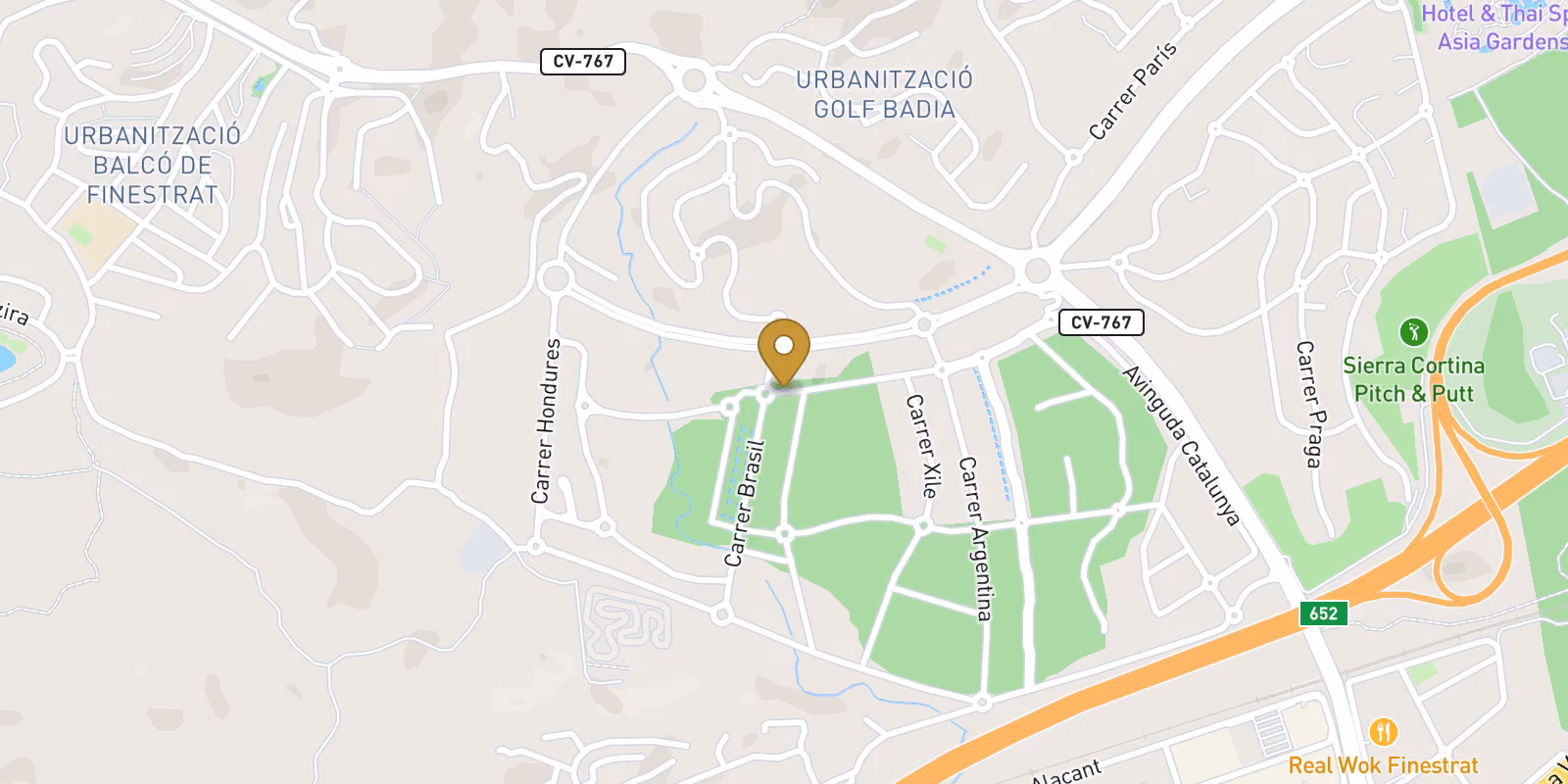 Mapa — Villas en Campana Garden, Finestrat