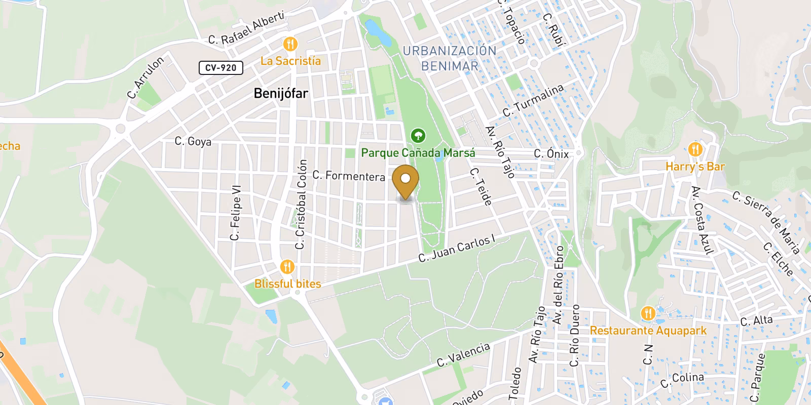 Map — 2-bed Polideportivo villa in Benijofar with private pool