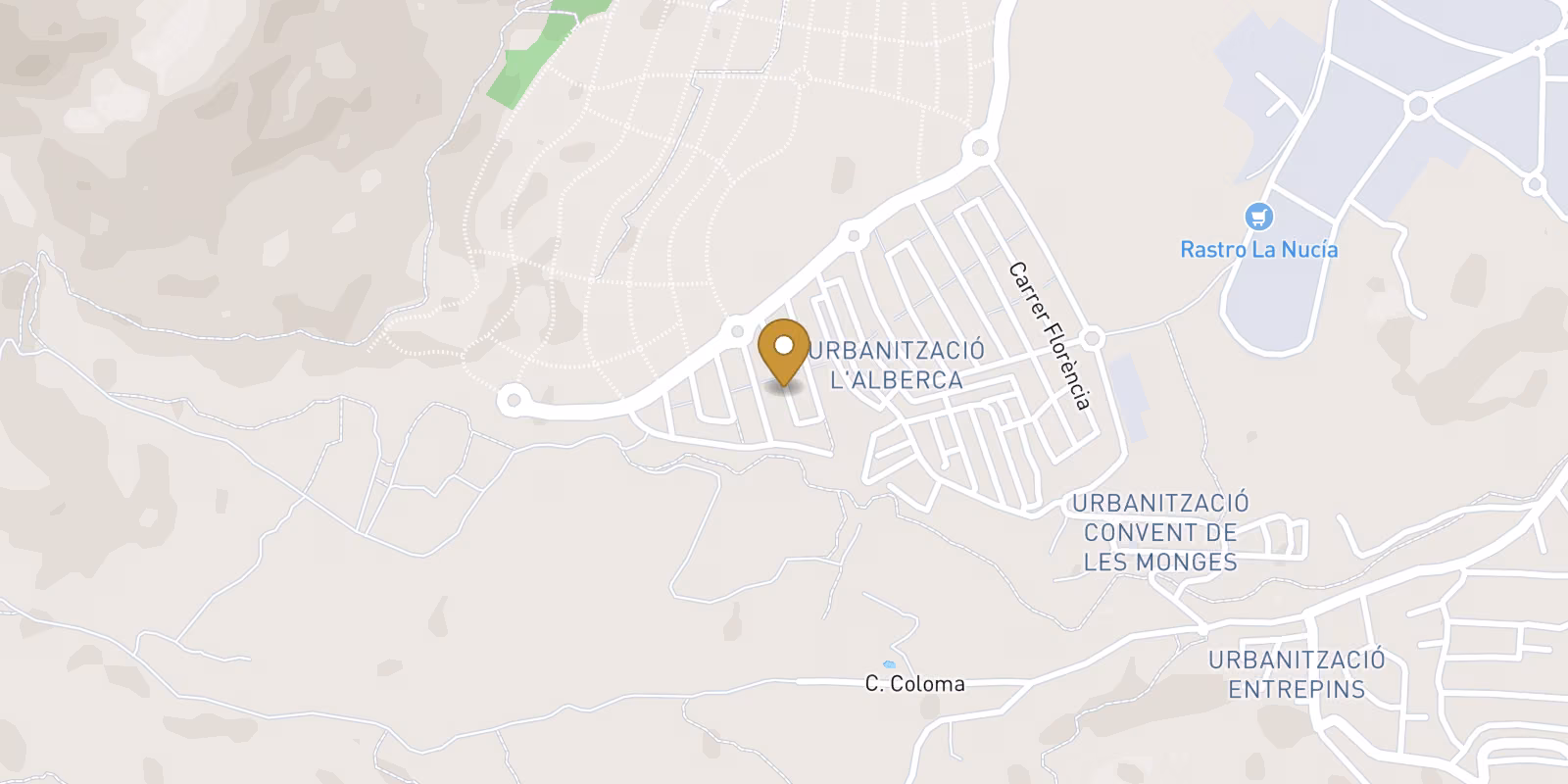 Mapa — Wyprzedana willa La Alberca w Polop