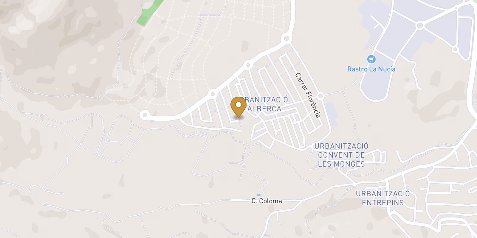 Mapa — Archiwalna willa La Alberca w Polop