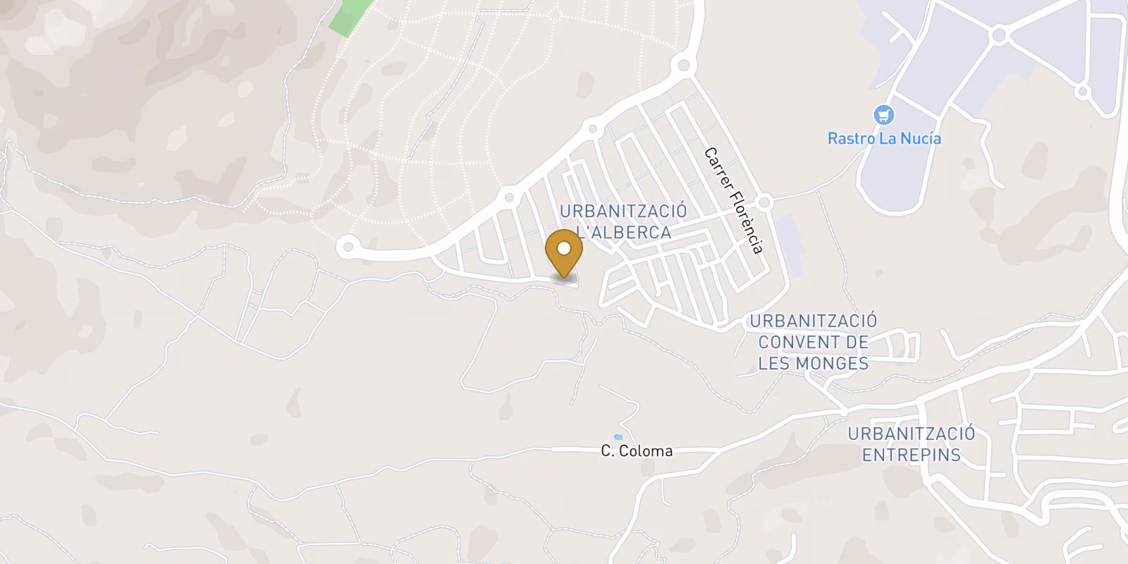 Map — Compact La Alberca villa with private pool in Polop