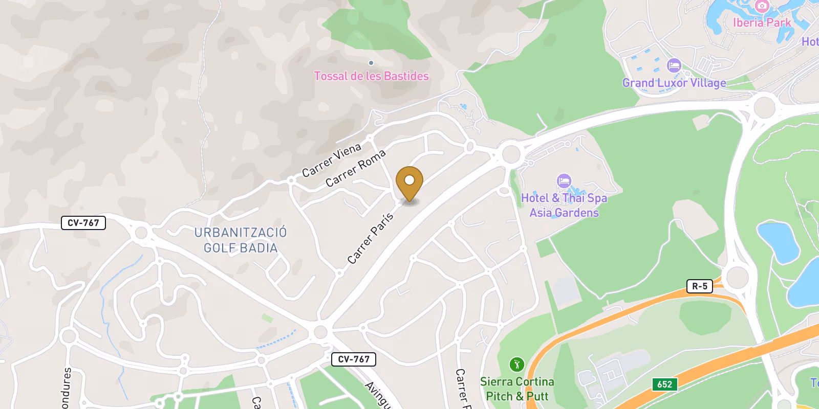 Map — Key-ready Sierra Cortina villa in Finestrat