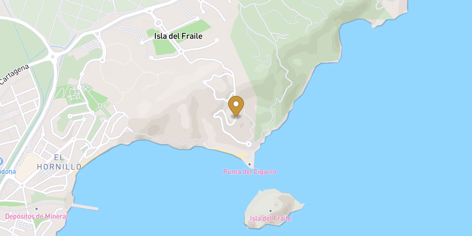 Map — Isla del Fraile ground-floor apartments with live pricing