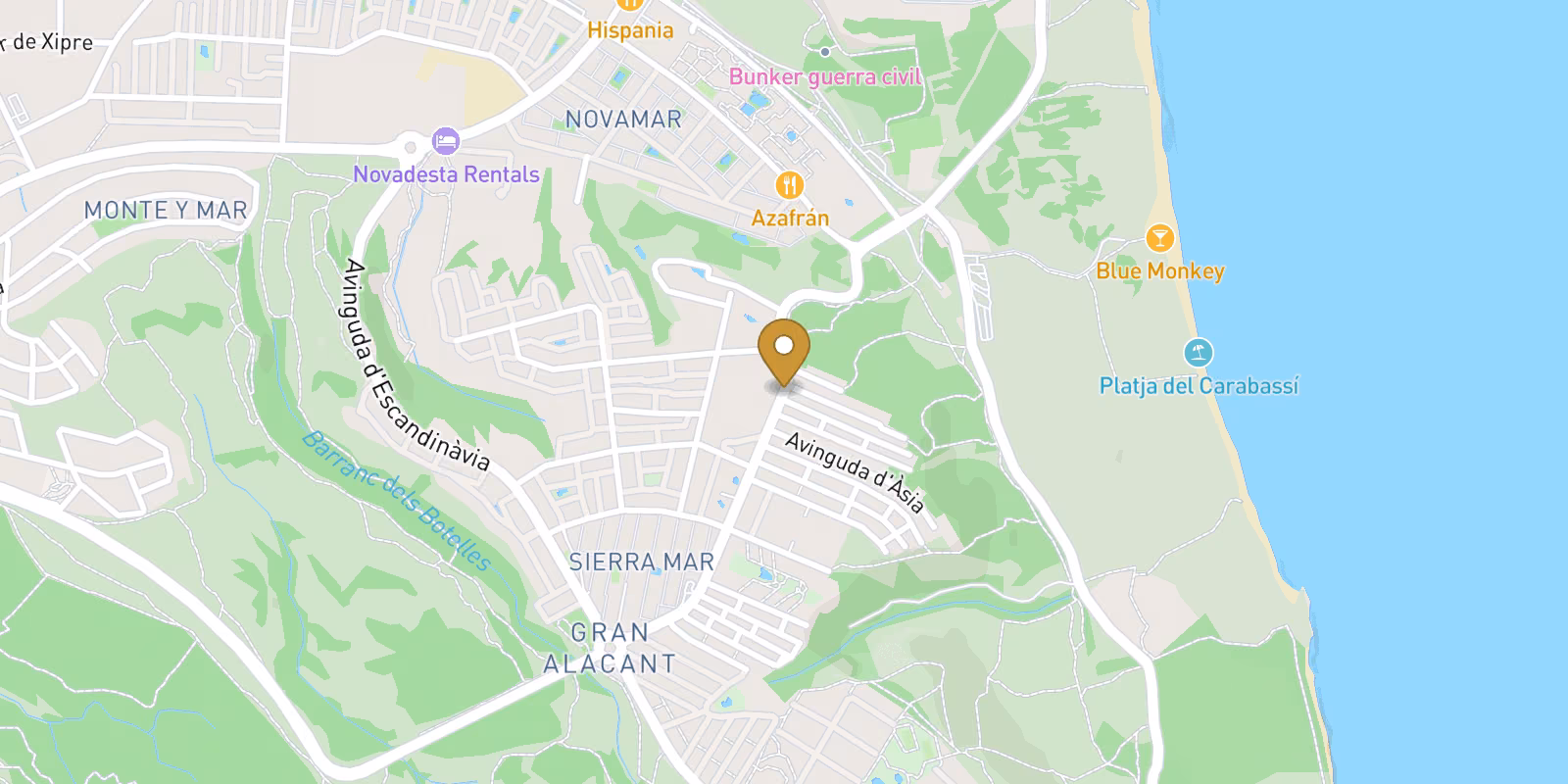 Mapa — Apartamenty Gran Alacant w Santa Pola – projekt wyprzedany