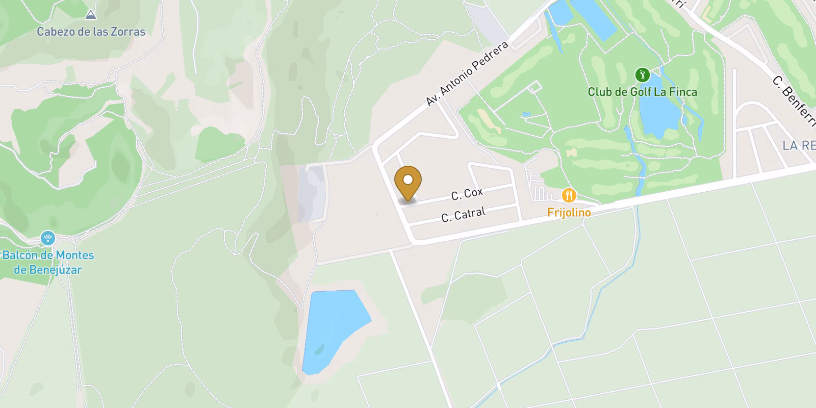 Map — Limited villa and top-floor bungalow in La Finca Golf
