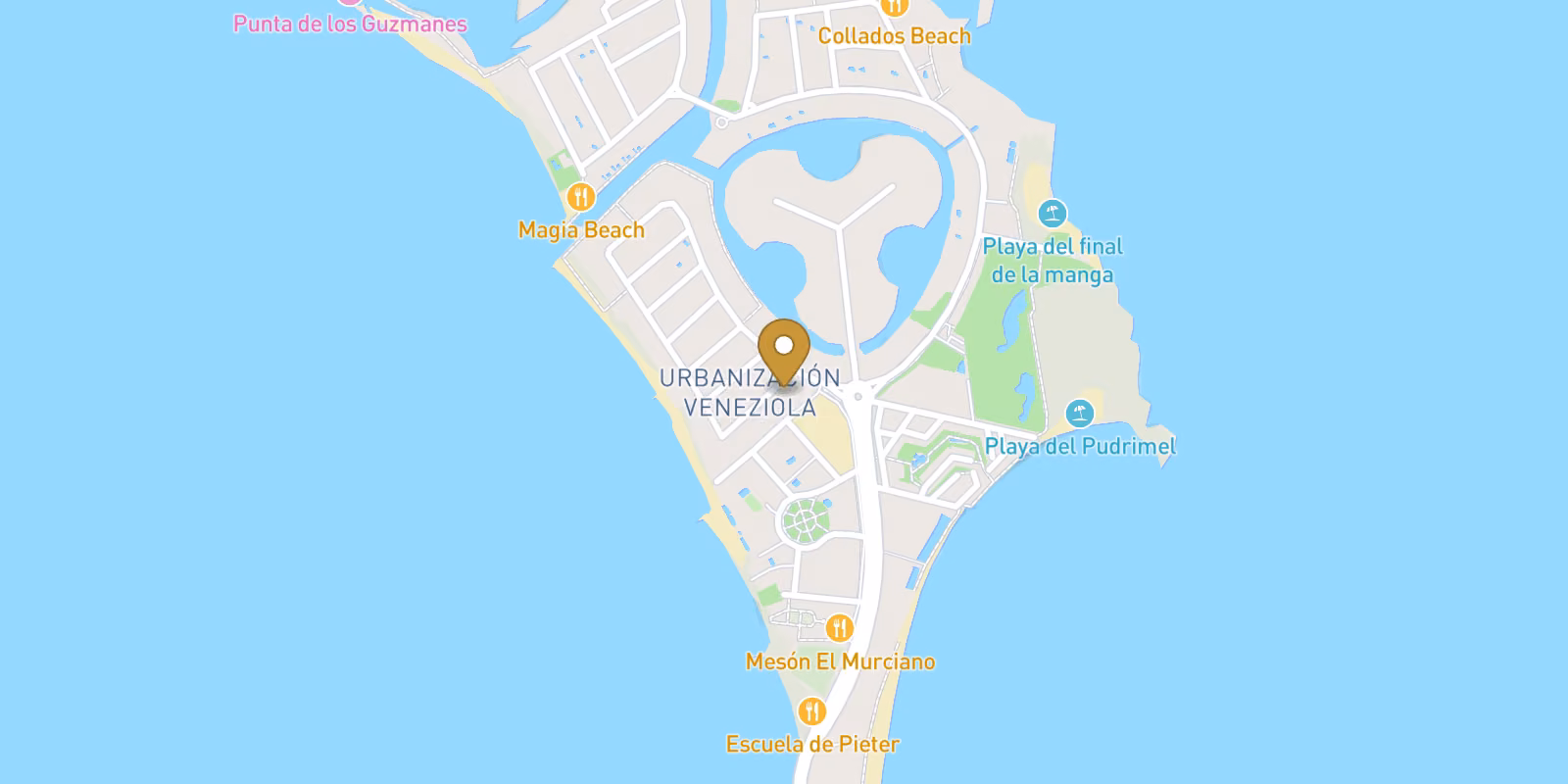Map — Large 3-bed villa near the beach in La Manga