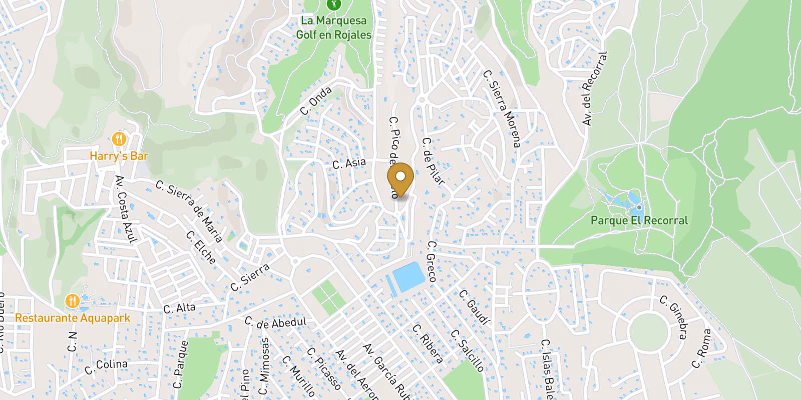 Map — Golf La Marquesa villas in Ciudad Quesada
