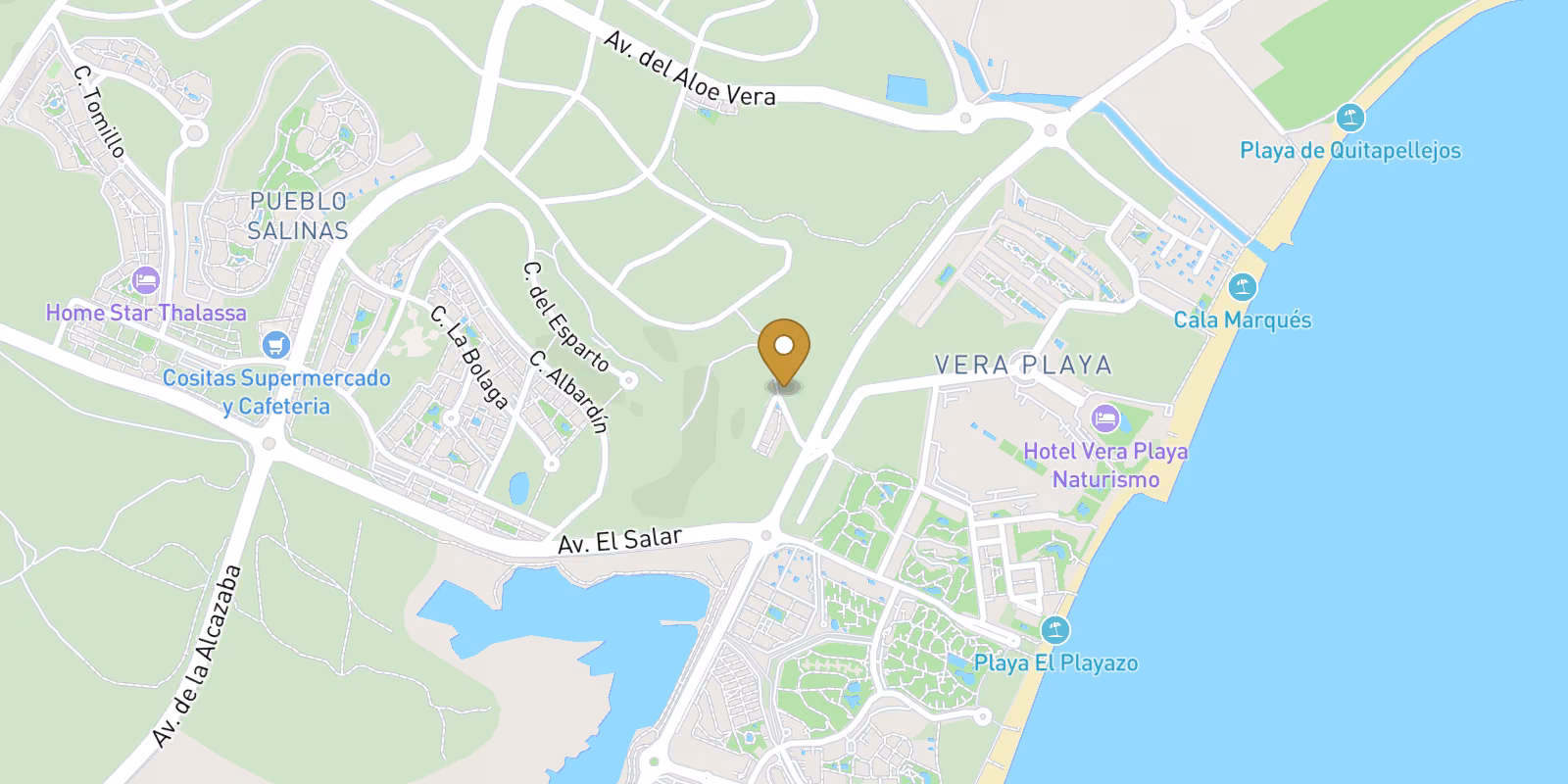 Mapa — Villas de Nueva Construcción en Vera, Almeria