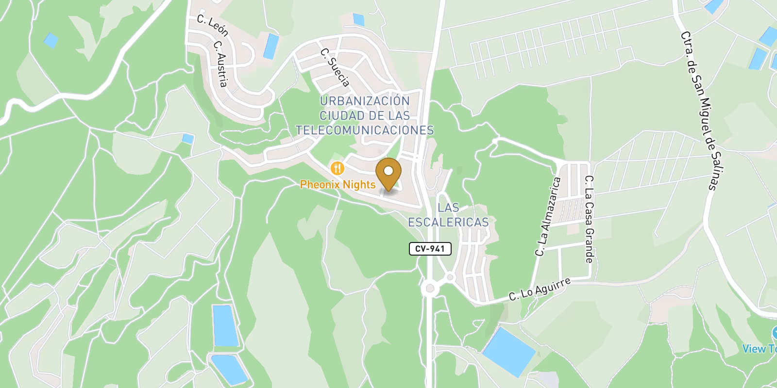 Map — Key-ready bungalows in Vistabella Golf, San Miguel de Salinas