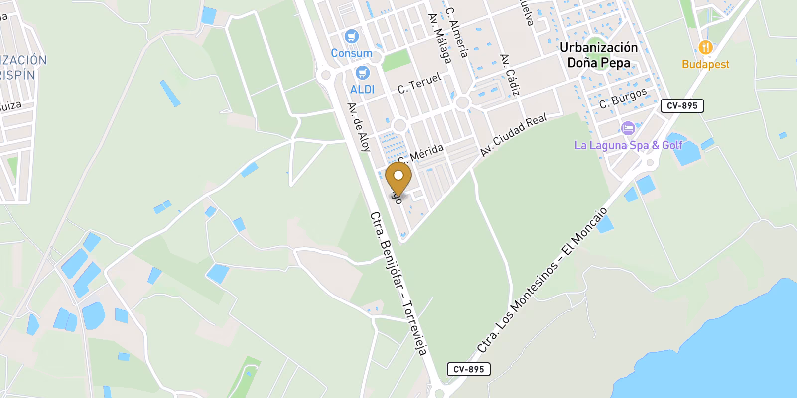 Map — Ciudad Quesada villa in Rojales with garden