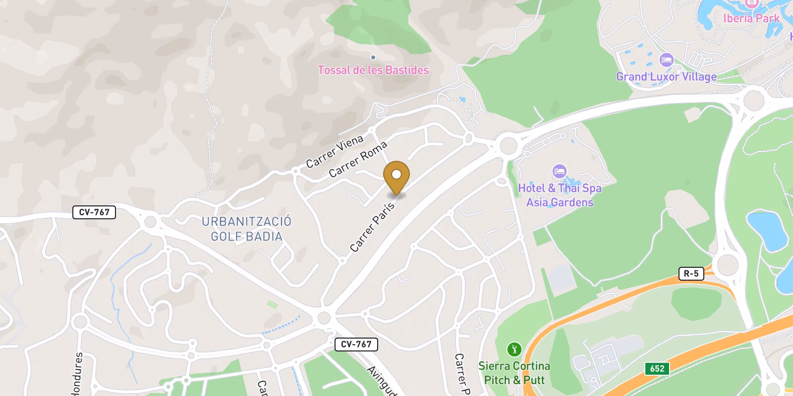 Map — Key-ready Sierra Cortina villa with sea views