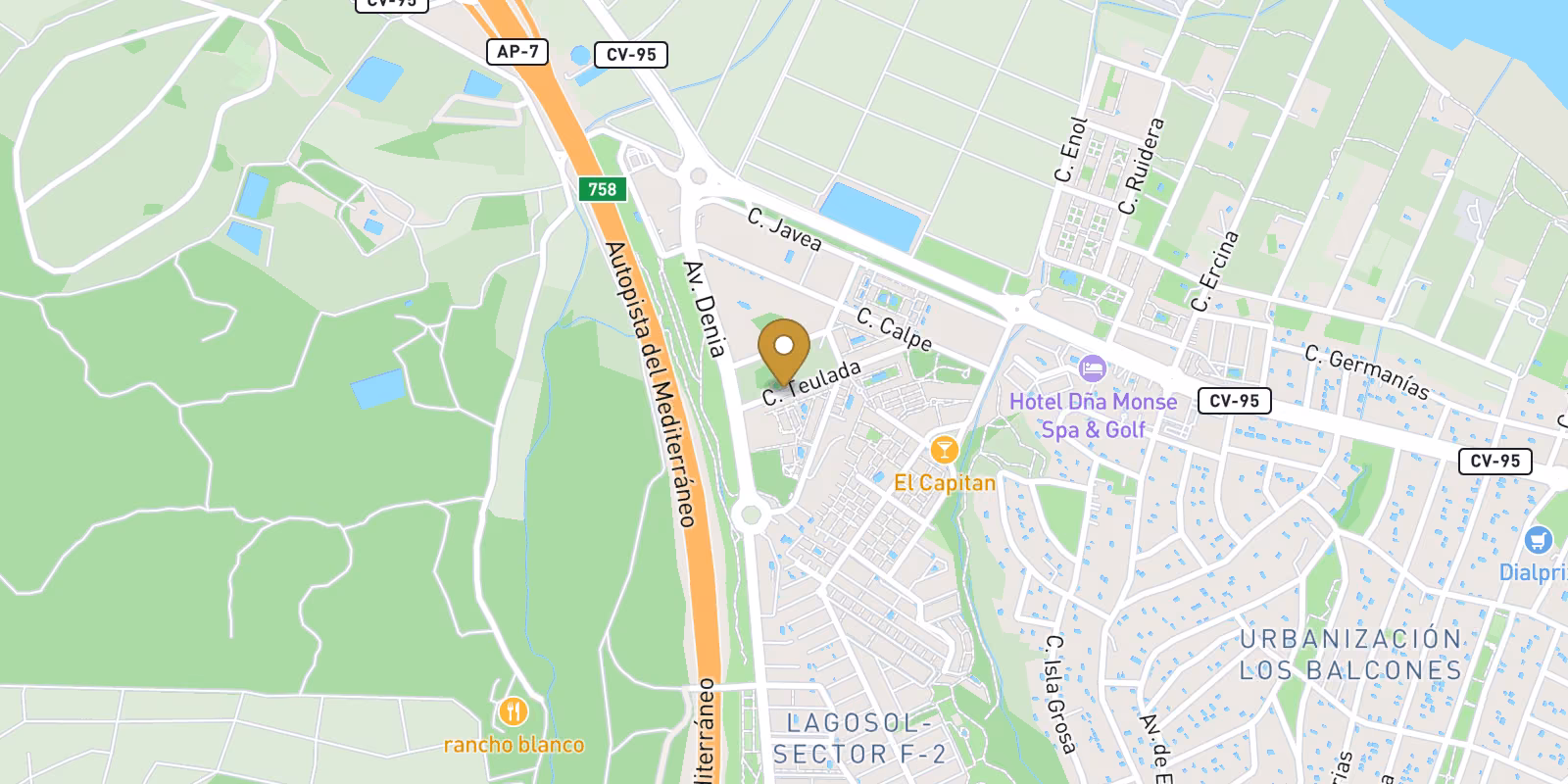 Map — Large ground-floor bungalow in Los Balcones from EUR309,900