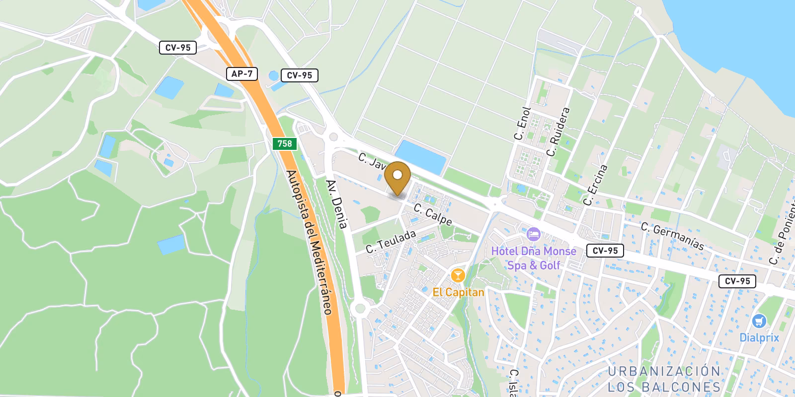 Map — Top-floor Los Balcones bungalows in Torrevieja with solarium options
