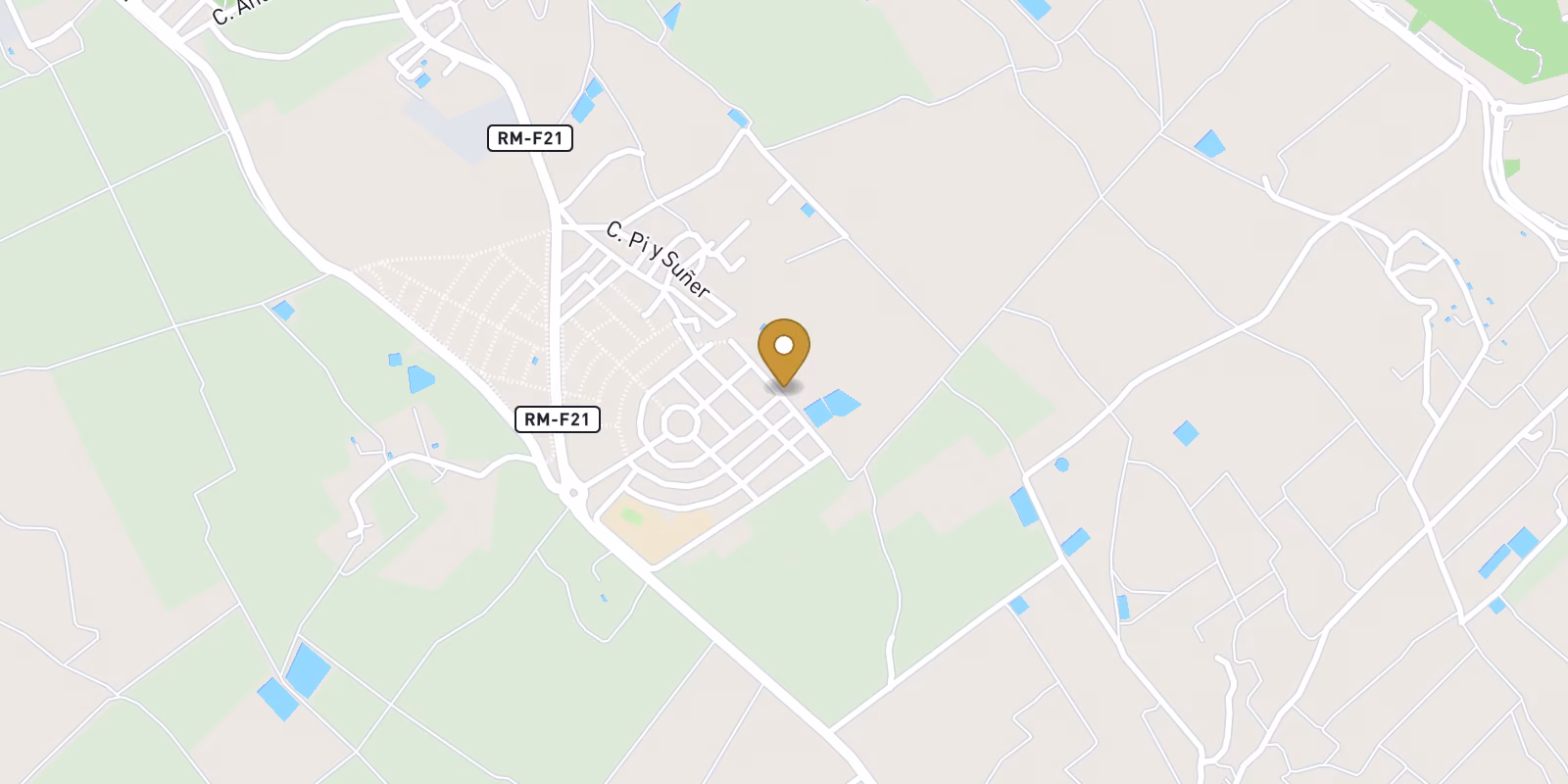 Map — Roldán semi-detached homes with private pools in Torre Pacheco