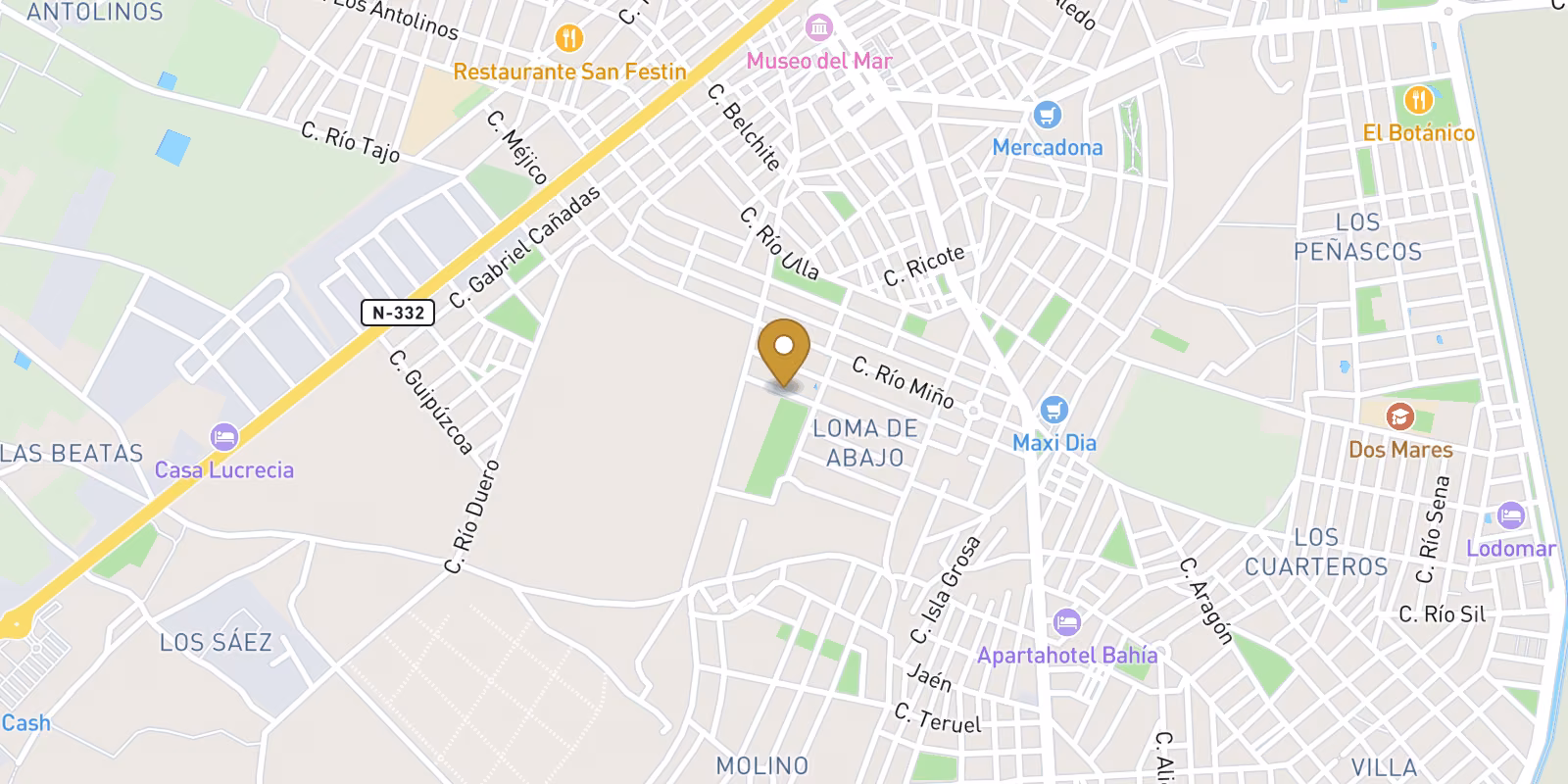 Map — Key-ready San Pedro del Pinatar villa with pool and solarium