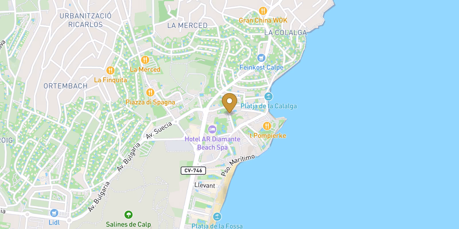 Karte — Apartment in La Calalga, Calpe