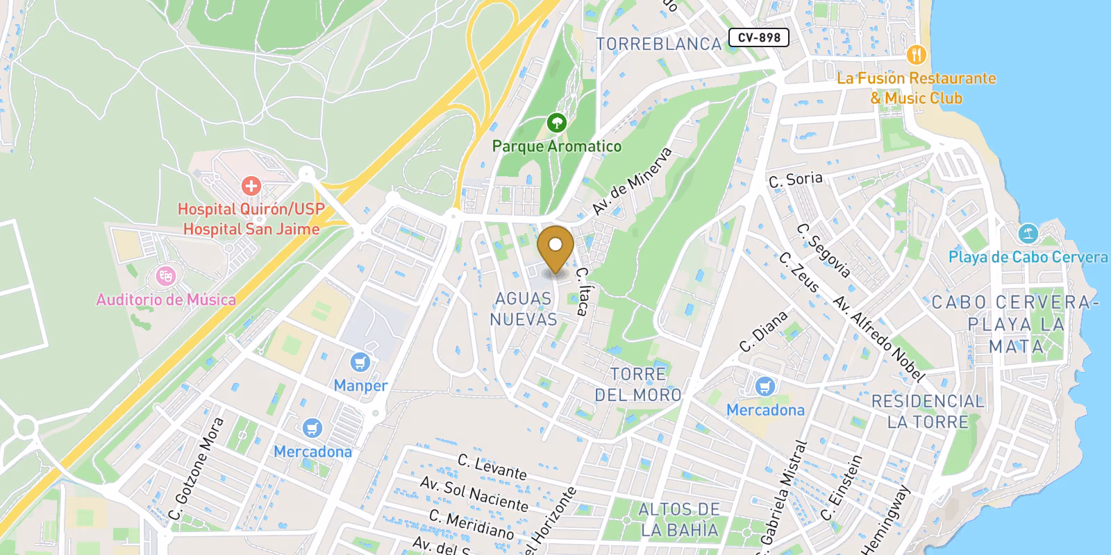 Mapa — Villa llave en mano en Torreblanca, Torrevieja