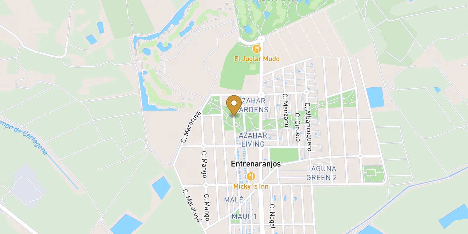 Map — New Build Villas in Vistabella Golf Resort
