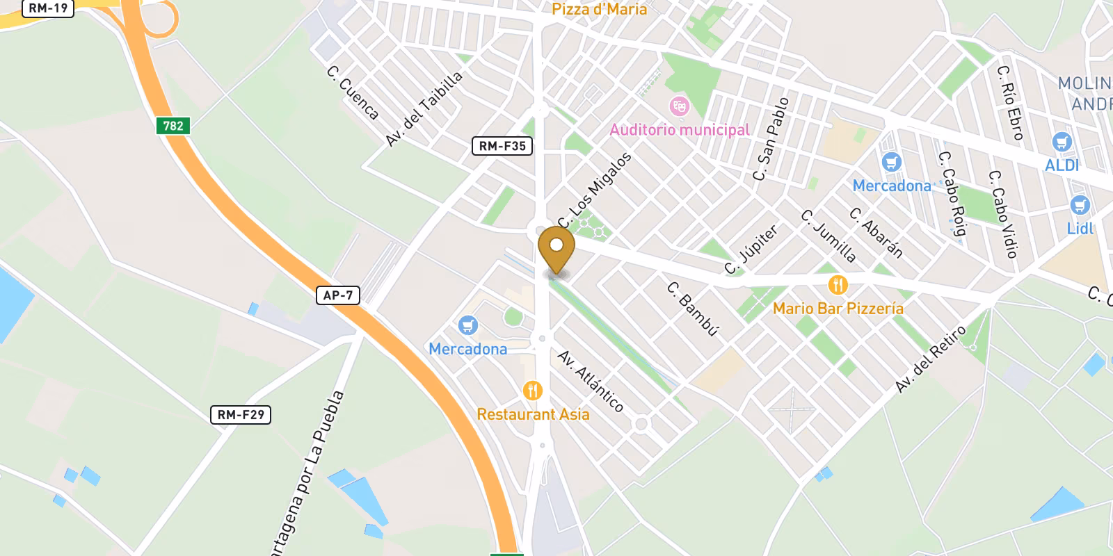 Map — Premium single-level villa with 600 m2 plot in San Javier