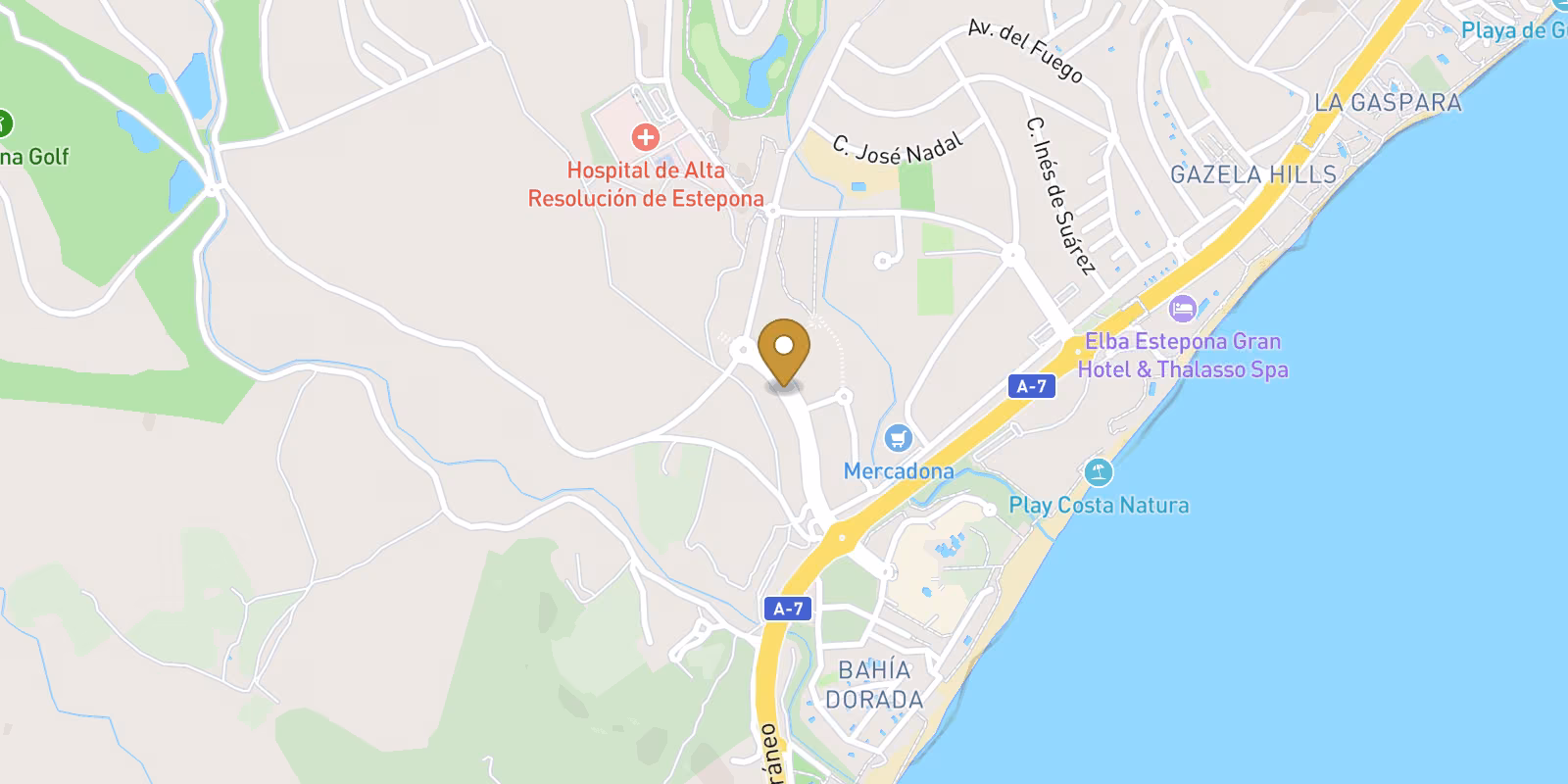 Map — Arroyo Enmedio apartments in Estepona