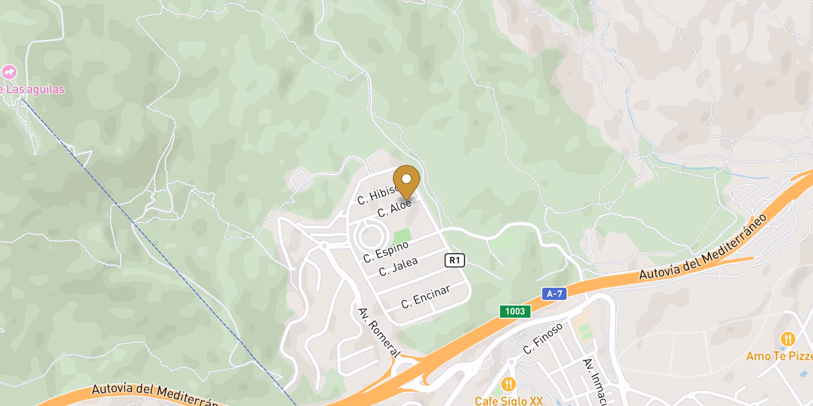 Map — Santangelo Sur ground-floor apartment with pool access