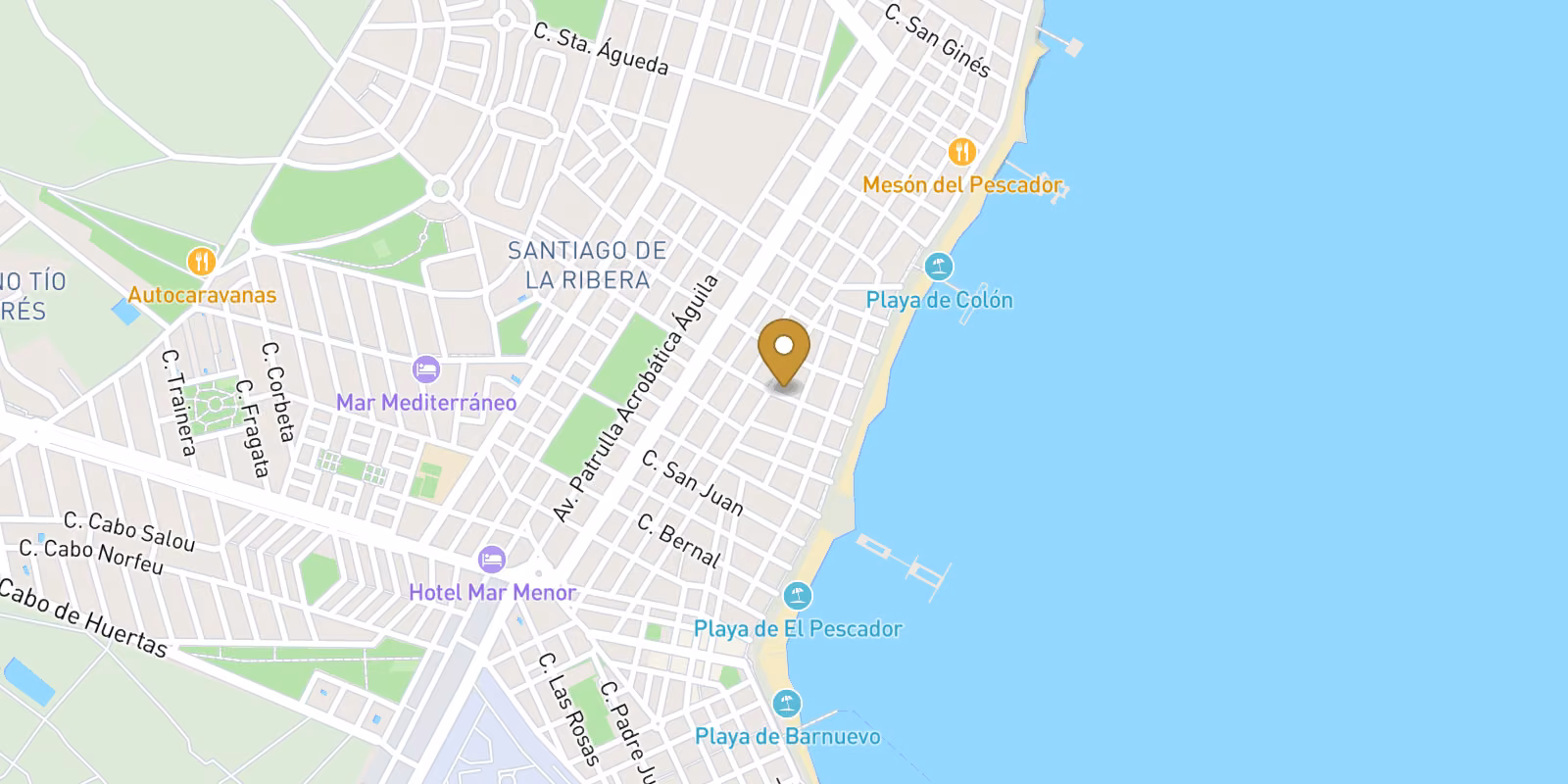 Carte — Maisons à Santiago de la Ribera, San Javier