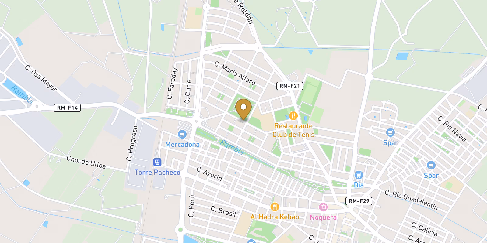 Map — Centro upper-floor homes in Torre Pacheco with live pricing
