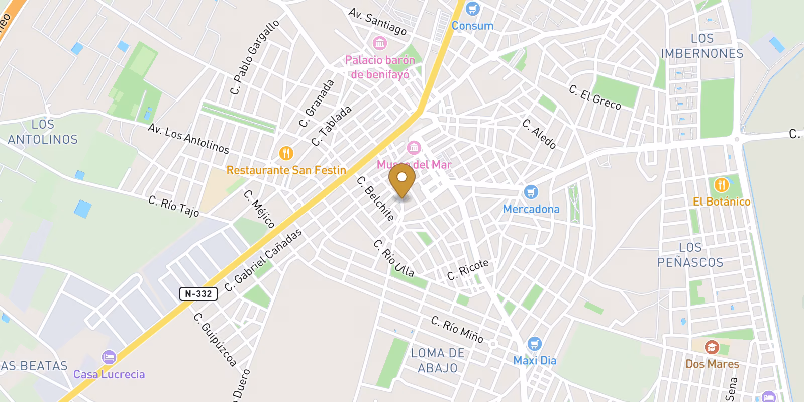 Karte — Centro San Pedro del Pinatar: bezugsnahe Neubauwohnung