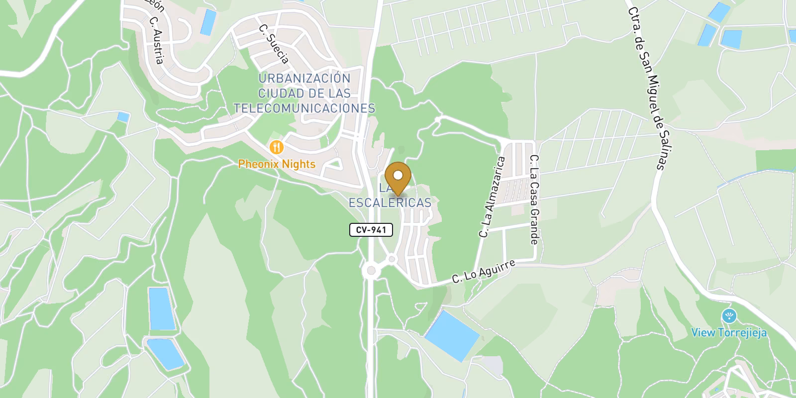Map — Cerro del Sol single villa in San Miguel de Salinas