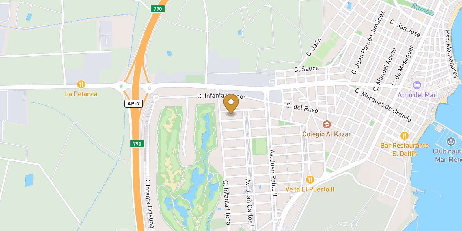 Map — New Build Townhoses in los Alcazares