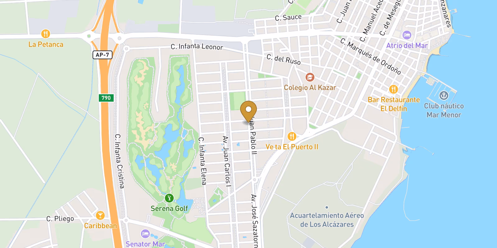 Carte — Villas à Serena Golf, Los Alcázares