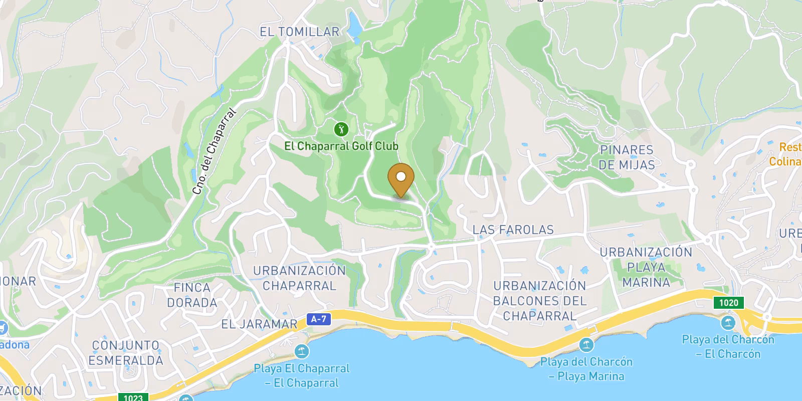 Map — La Cala de Mijas townhouse with live pricing