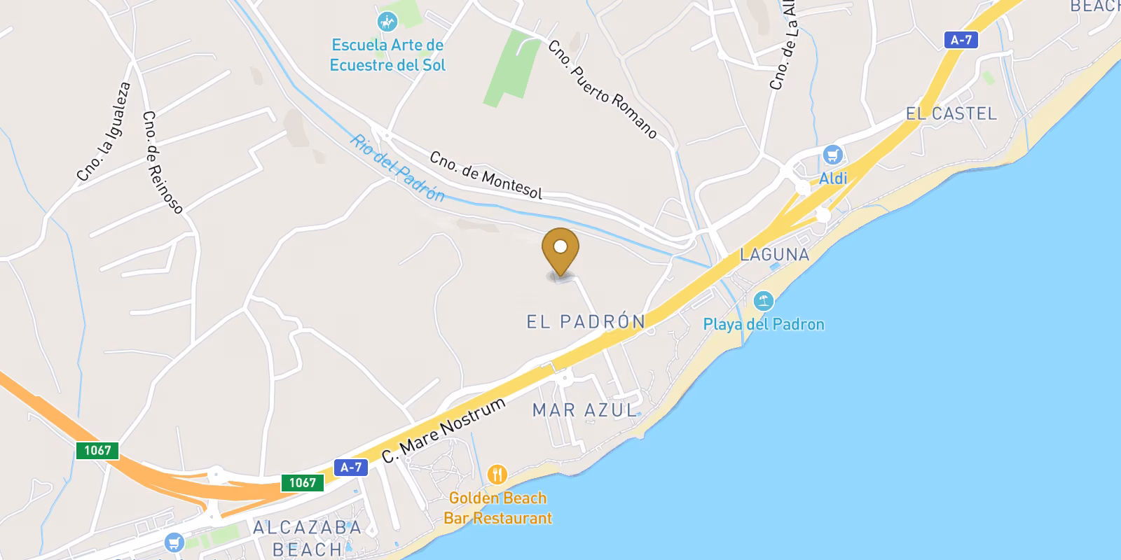 Map — Reinoso sea-view homes in Estepona