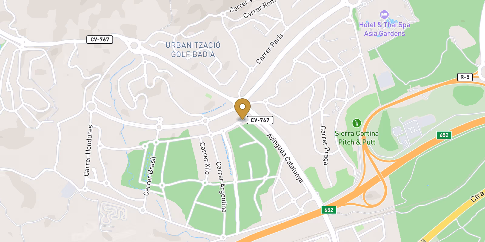 Map — Key-ready Campana Garden villa in Finestrat