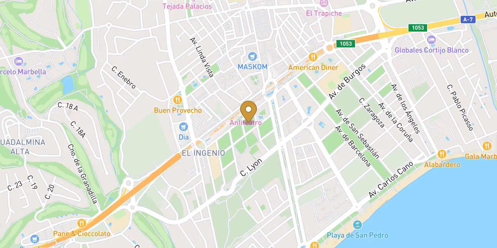 Map — San Pedro penthouses and apartments from EUR890,000