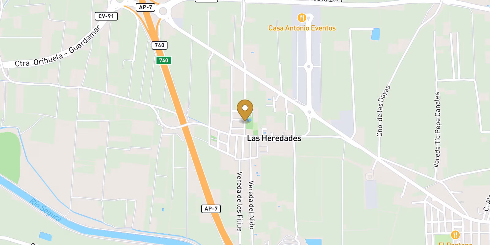 Map — Las Heredades semi-detached home in Almoradi