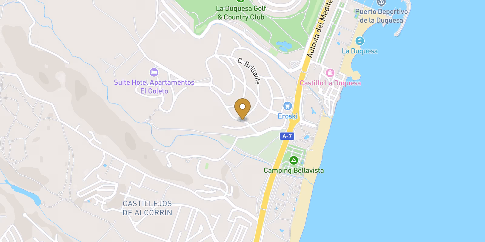 Map — La Duquesa villa in Manilva