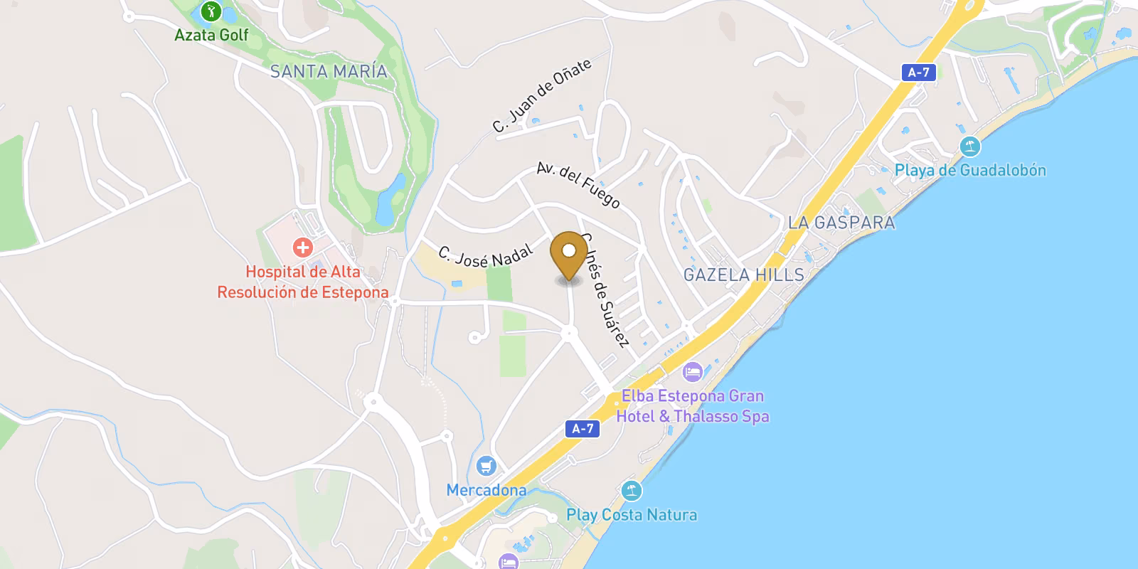 Map — Arroyo Enmedio penthouse-led homes near the beach