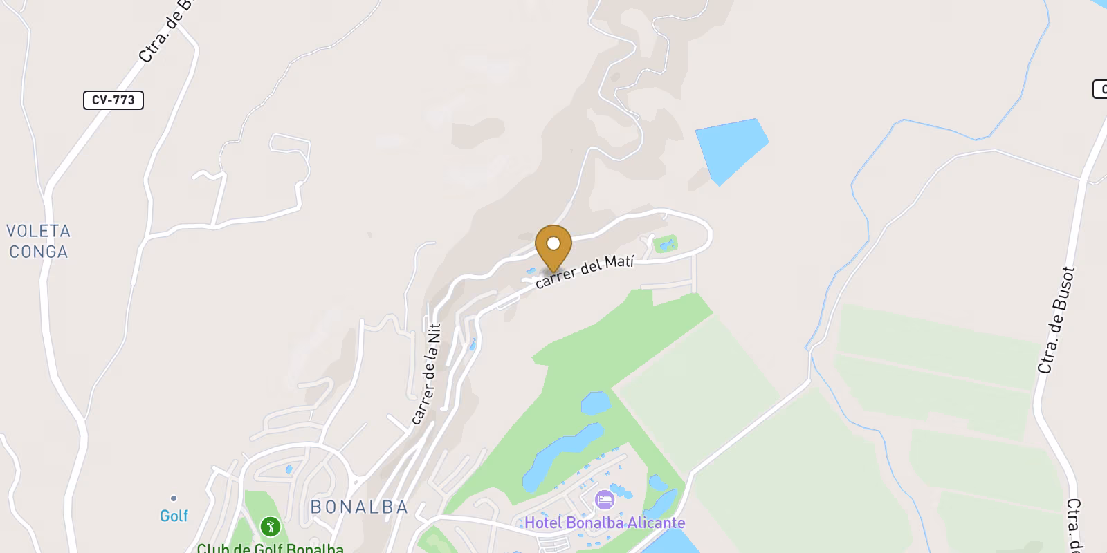 Map — Bonalba-Cotoveta ground-floor apartments in Mutxamel with live availability