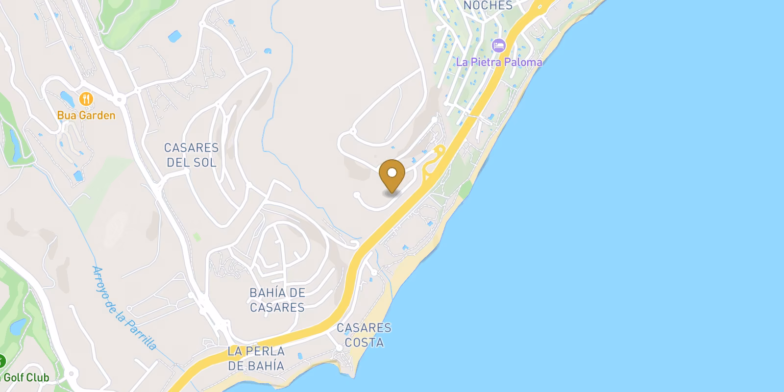 Map — Sea-view apartments in Buenas Noches, Casares