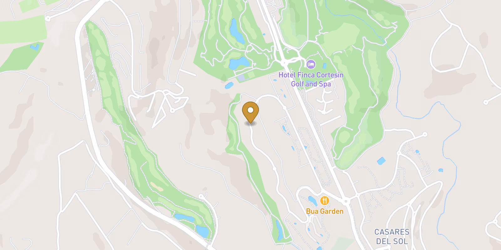 Map — Casares Costa ground-floor homes near golf