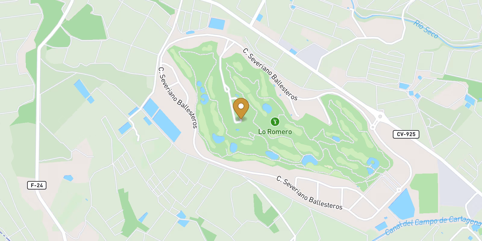 Map — Lo Romero Golf ground-floor apartment with live price guidance
