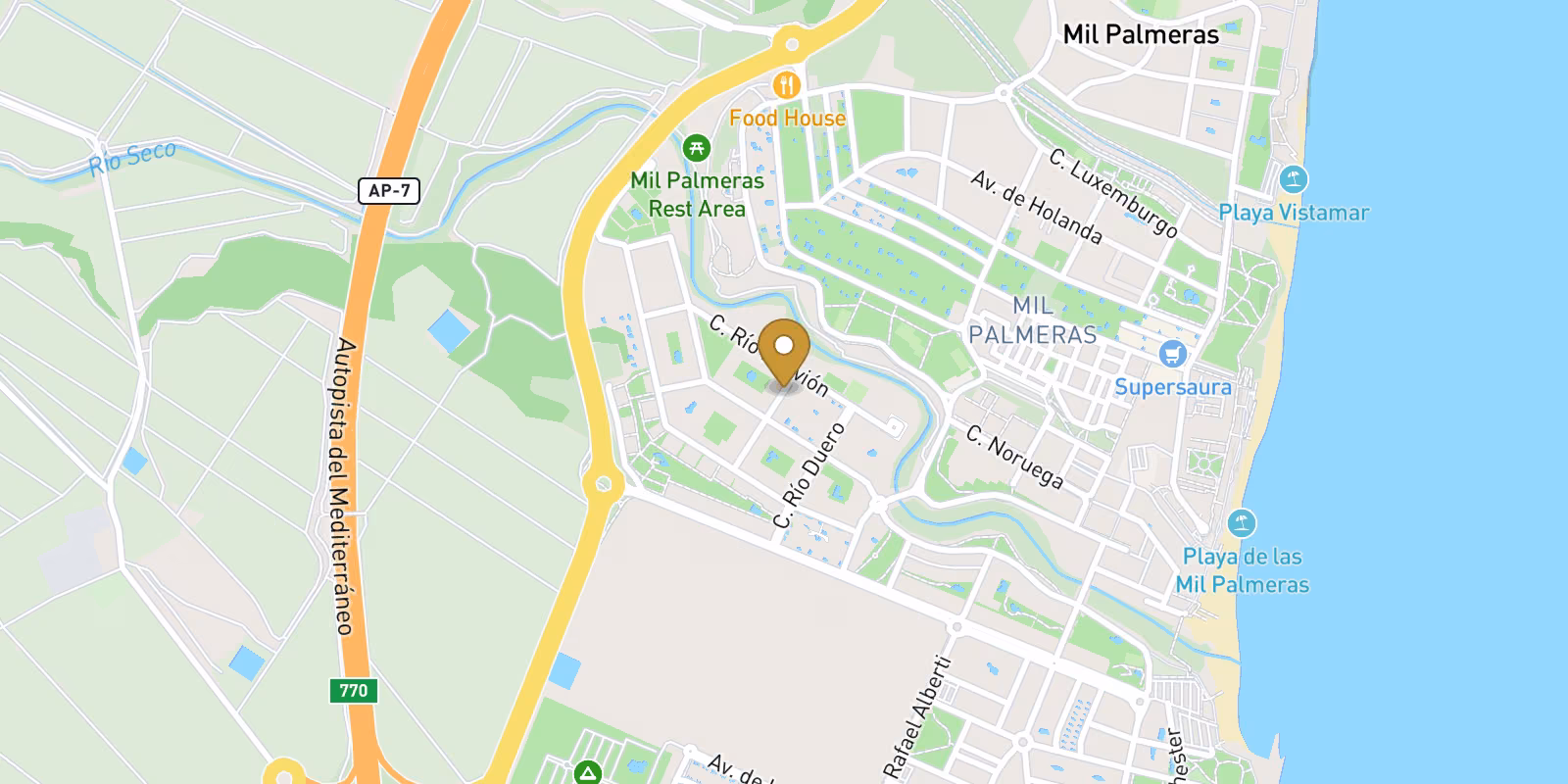 Map — Riomar villa in Pilar de la Horadada with live availability