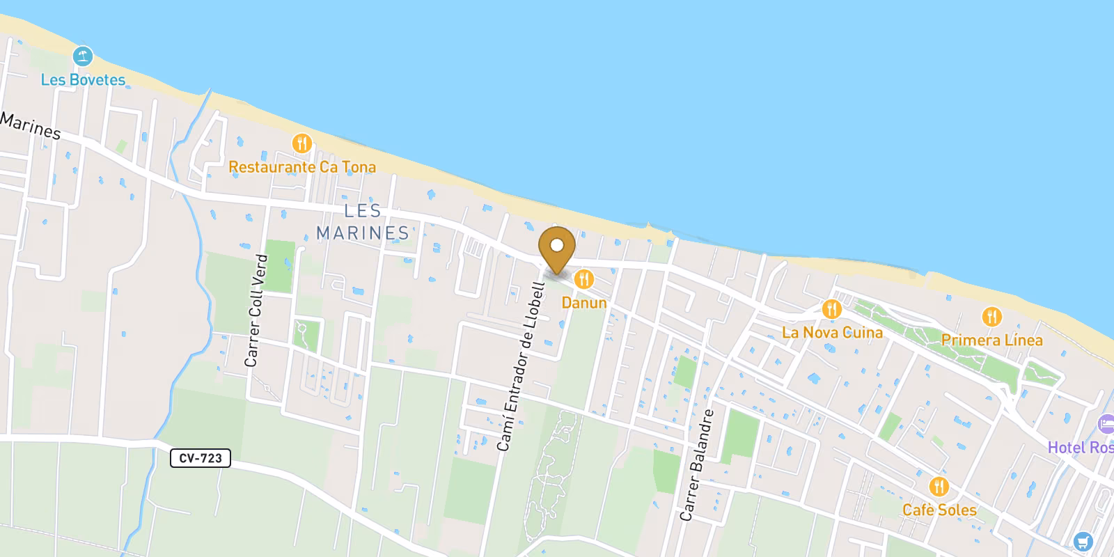 Mapa — Residencial de Obra Nueva en Denia