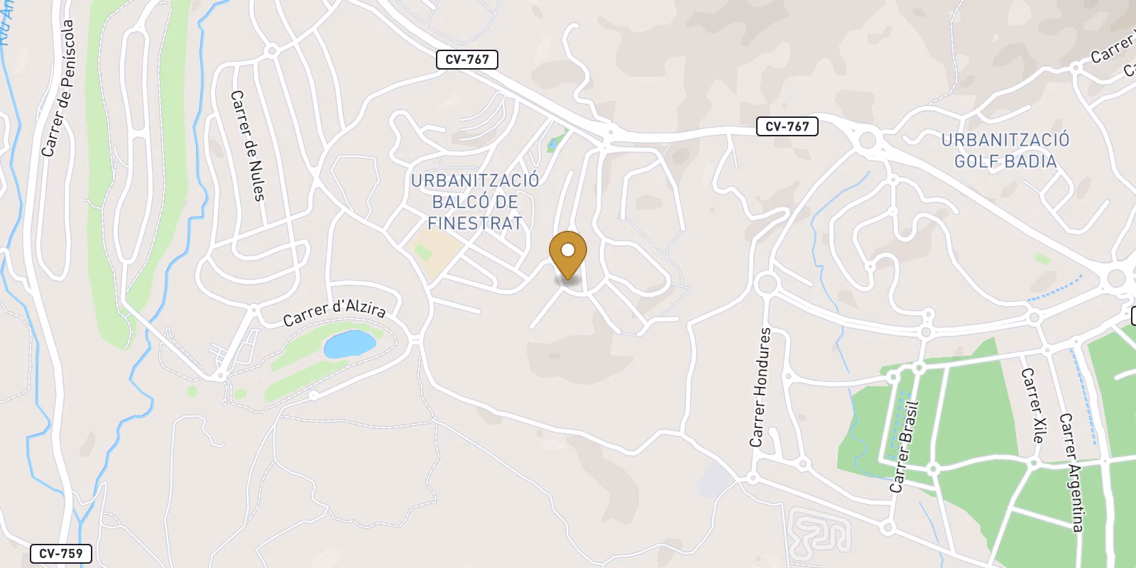 Map — Balcón de Finestrat 3-bed villa with private pool