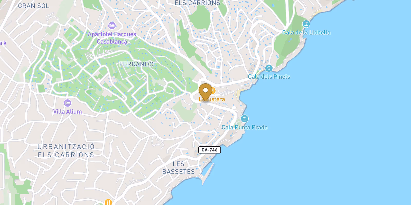 Mapa — Villa de Obra Nueva con Vistas al Mar en Benissa