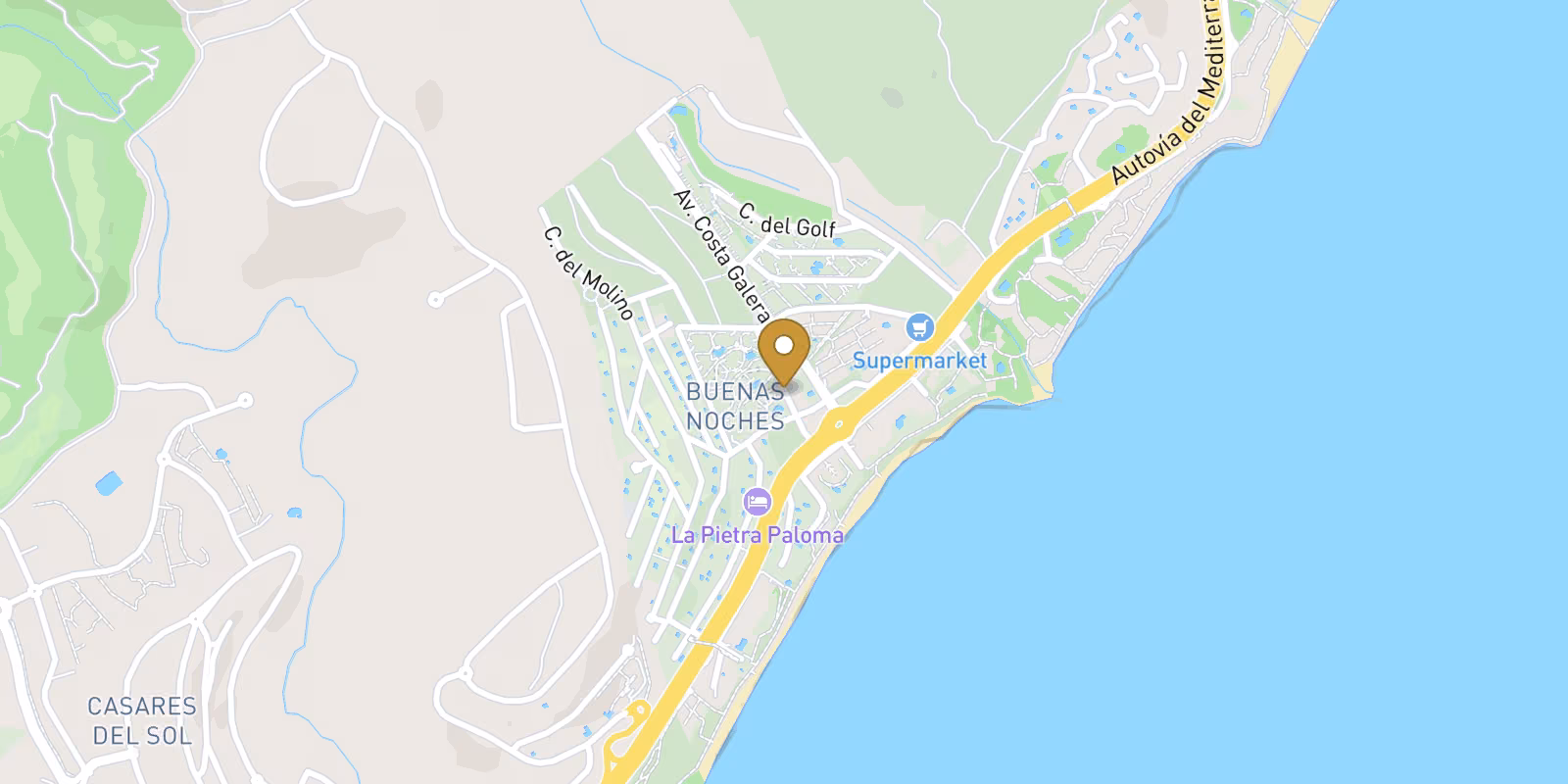 Map — Buenas Noches beach-near homes in Estepona
