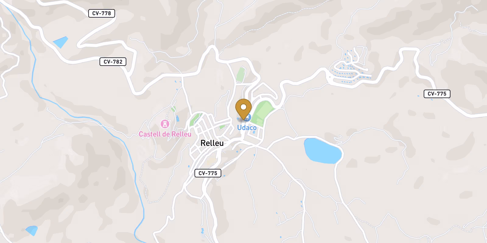 Map — Residential complex in Relleu with communal swimming pool and open views